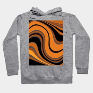 Orange and Black Swirled Hoodie